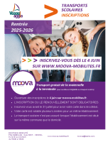 Inscription transport scolaire