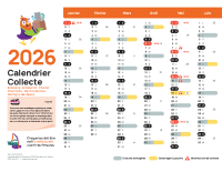 Calendrier collecte 2026